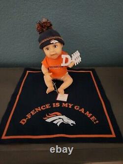 Complete set of 12 Ashton-Drake Denver Broncos collectible baby dolls