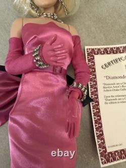 Diamonds Are A Girl's Best Friend Marilyn Monroe Doll Ashton-drake No Business