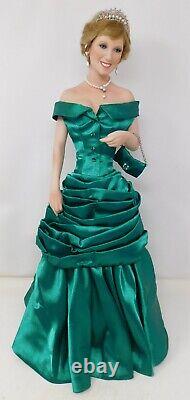 Diana Princess of Wales Ashton Drake Tomescu doll 1998 Green Portrait gown 20