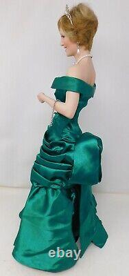 Diana Princess of Wales Ashton Drake Tomescu doll 1998 Green Portrait gown 20