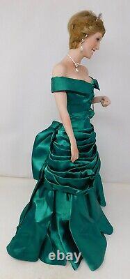 Diana Princess of Wales Ashton Drake Tomescu doll 1998 Green Portrait gown 20