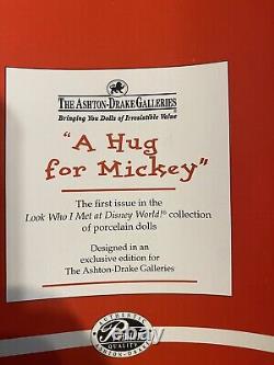 Disney Porcelain Doll Set The Ashton Drake Galleries A Hug for Mickey