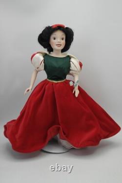 Disney Snow White & the Seven Dwarfs Christmas Porcelain Dolls Ashton Drake Set