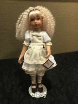 Doll 12 Ashton-Drake/Dianna Effner Alice in Wonderland/COA/withBox & Rabbit EUC
