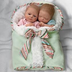 Donna Lee Madison And Mason Poseable Twin Baby Doll Set
