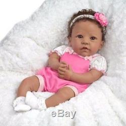 ETHNIC Ashton Drake Tasha Lifelike Silicone Baby Girl Doll Linda Murray