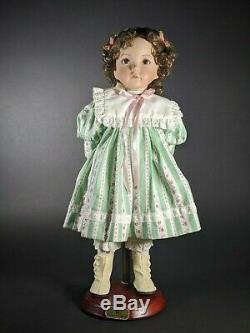 Emily 1995 Ashton Drake Dianna Effner Classic Collection Doll & Stand 16