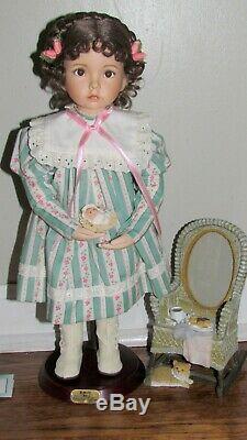 Emily 1995 Ashton Drake Dianna Effner Classic Collection Doll & Stand 16