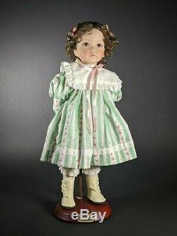 Emily 1995 Ashton Drake Dianna Effner Classic Collection Doll & Stand 16