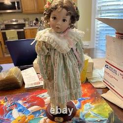Emily Porcelain Doll By Dianna Effner With Stand And Name Plate