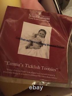 Emma's Ticklish Tootsies Baby Doll, Lifelike Interactive baby With Moving Feet