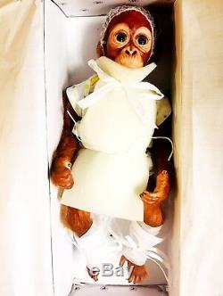 Extremely Rare, Mint Condition, Ashton-Drake Baby Babu Lifelike Monkey Doll