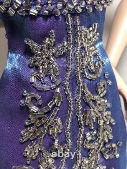 Gene Doll Outfit Gown Fashion Blue Beaded Dress 16 doll fashion Only