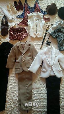 HUGE LOT OF TRENT OSBORN CLOTHING /OUTFITS & Nude Trent without mustache & Stand