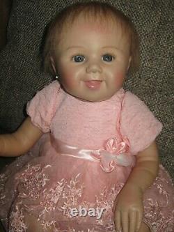 Happy Smiling Reborn Baby Doll By Sandy Faber ADG- 19- Lifelike- Ashton Drake