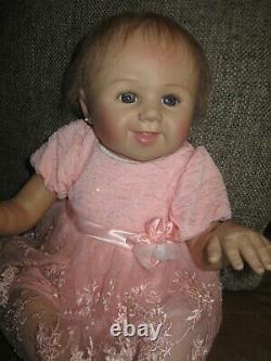 Happy Smiling Reborn Baby Doll By Sandy Faber ADG- 19- Lifelike- Ashton Drake