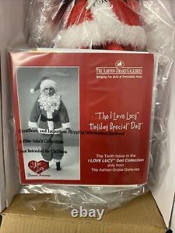 I Love Lucy Ashton Drake Doll Holiday Special Talking Santa Rare NRFB