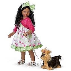 Kayla's Sunday Stroll Poseable Child Doll And Yorkie by Ashton-Drake Gallery