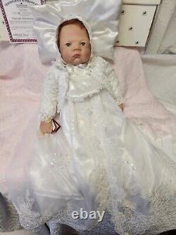Keepsake Christening Baby Doll Waltraud Hanl for ASHTON DRAKE SO TRULY REAL