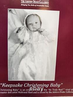 Keepsake Christening Reborn Baby Doll Waltraud Hanl ASHTON DRAKE SO TRULY REAL