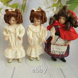 LARGE COLLECTION Ashton Drake Galleries 10 x STORYBOOK MINIATURE DOLLS Doll +COA