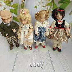 LARGE COLLECTION Ashton Drake Galleries 10 x STORYBOOK MINIATURE DOLLS Doll +COA