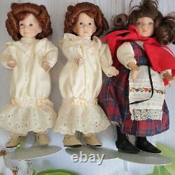 LARGE COLLECTION Ashton Drake Galleries 10 x STORYBOOK MINIATURE DOLLS Doll +COA