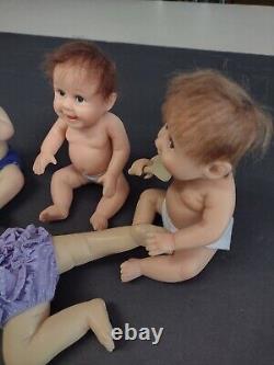 LOT OF 4 DOLLS -Ashton drake Daddy's baby's-Realistic looking? Deal