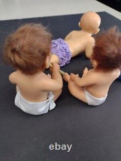 LOT OF 4 DOLLS -Ashton drake Daddy's baby's-Realistic looking? Deal