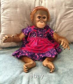 Lifelike Baby Monkey Doll by Ashton Drake, Collectable