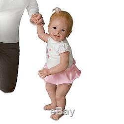 Lifelike Interactive Walking Baby Doll by Linda Murray Isabellas First Steps