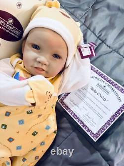 Lifelike Real Touch Weighted Baby Doll Christy WITH COA