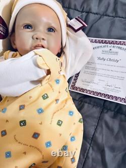 Lifelike Real Touch Weighted Baby Doll Christy WITH COA