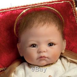 Linda Murray Jesus, The Savior Is Born Porcelain Baby Doll by The Ashton-Drake