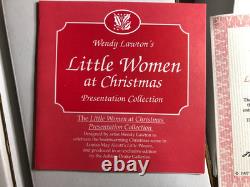 Little Women at Christmas set of 5 Wendy Lawton for Ashton-Drake NEW IN BOX
