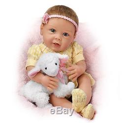 Littlest Lamb Ashton Drake Baby Doll With Toy Lamb by Linda Murray 20 inches