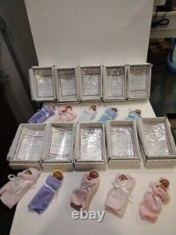 Lot Of 10 Ashton Drake Vinyl Dolls New In Box withCOA Heavenly Handfuls