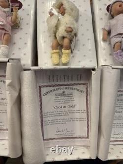 Lot Of 5 Ashton Drake 5 Miniature Vinyl Dolls