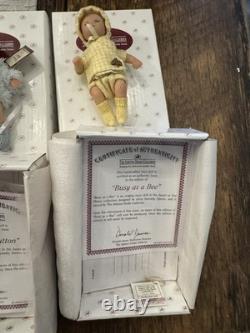 Lot Of 5 Ashton Drake 5 Miniature Vinyl Dolls