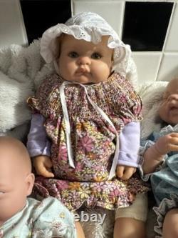 Lot of 4 Reborn Baby Dolls 3 Berenguer + 1 Ashton Drake Huti B ADG 04