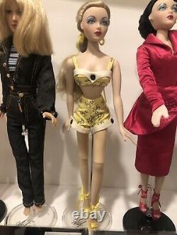 Lot of 5 Ashton Drake Gene Dolls Alex Doll With Two Extra Outfits 5 Stands NICE