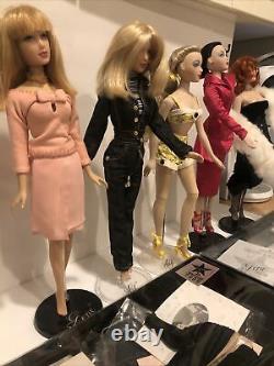 Lot of 5 Ashton Drake Gene Dolls Alex Doll With Two Extra Outfits 5 Stands NICE