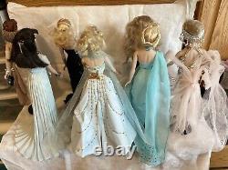 Lot of 7 Gene Dolls Ashton Drake Blonde Brunette 16 Doll Clothes Extras