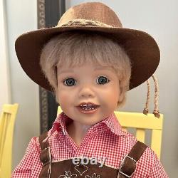 Luis the Lederhosen Boy Doll by Ashton Drake Original Folk Attire W COA & Box