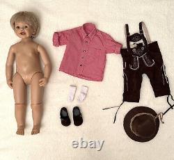 Luis the Lederhosen Boy Doll by Ashton Drake Original Folk Attire W COA & Box