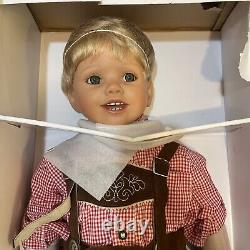 Luis the Lederhosen Boy Doll by Ashton Drake Original Folk Attire W COA & Box