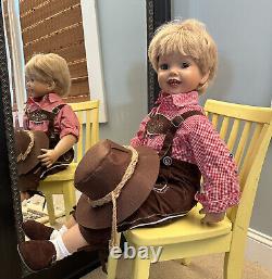 Luis the Lederhosen Boy Doll by Ashton Drake Original Folk Attire W COA & Box