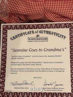 M. I. B Ashton Drake Galleries Jasmine Goes To Grandma's Porcelain Doll