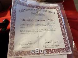 MADDIE'S CHRISTMAS VISIT BY WALTRAUD HANl FOR ASHTON DRAKE- LARGE(31 TALL) RARE