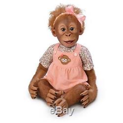 Momoko Realistic Baby Girl Monkey Doll by Ashton Drake NRFB